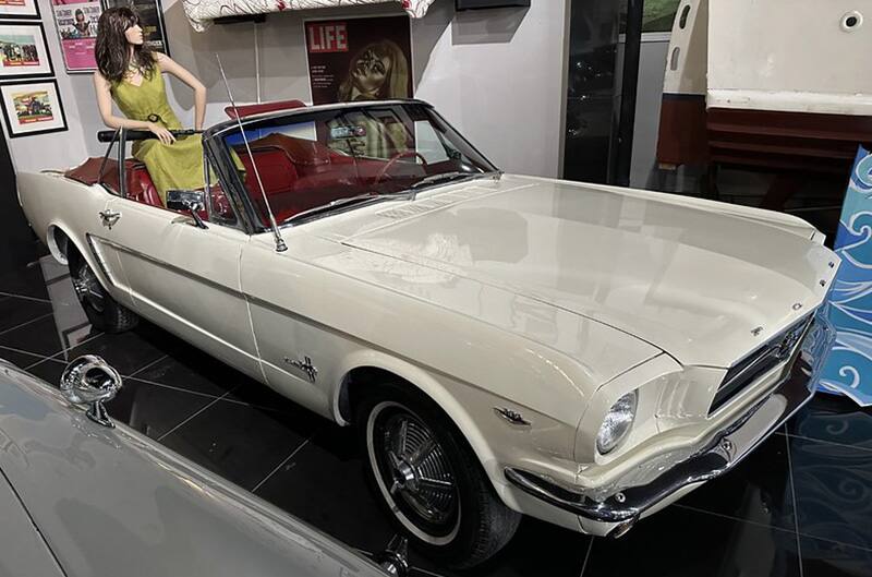 White Mustang Convertible