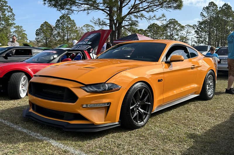 Orange S550 Mustang