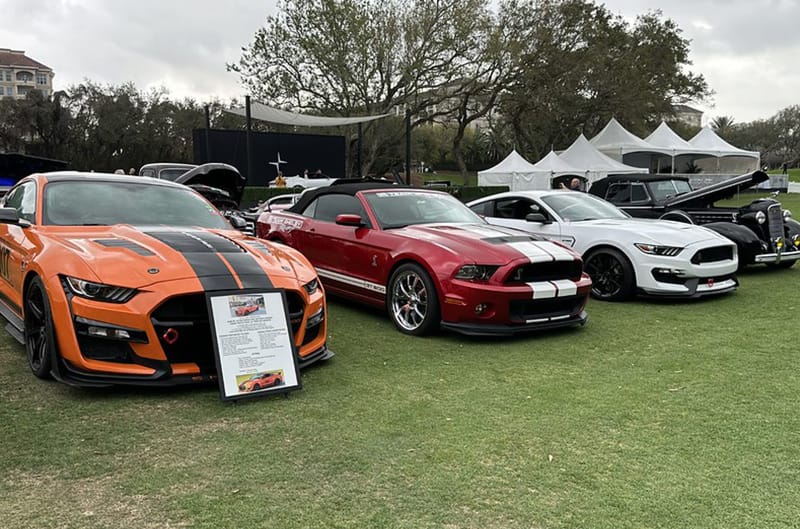 Ford Vehicles on golf course for the Amelia
