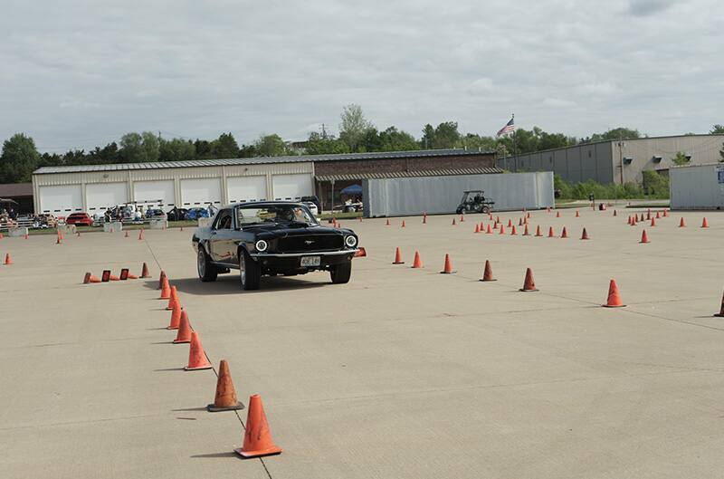 Ford mustang at autocross