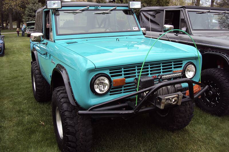 Teal ford bronco