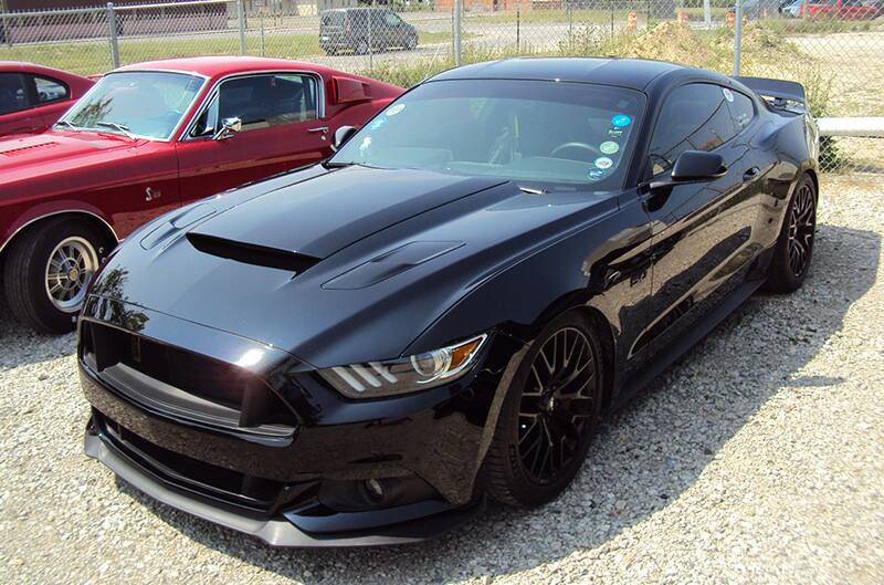 Black S550 Mustang