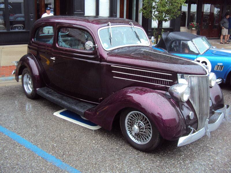 1940s ford in purple