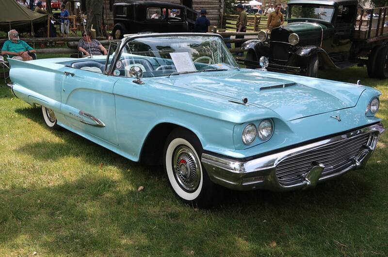 Light blue ford thunderbird