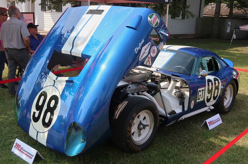 Shelby Daytona Coupe with hood open