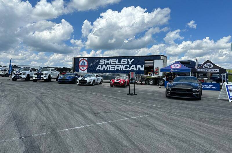 Shelby American display at Track