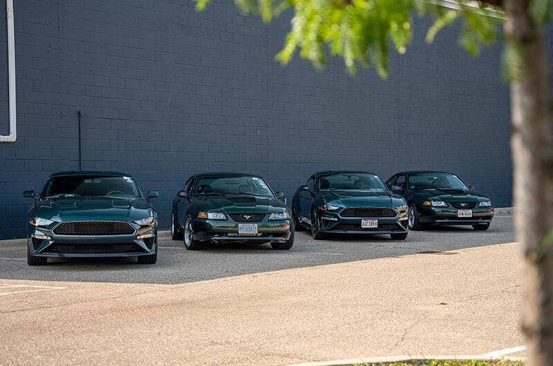 Bullitts parked together