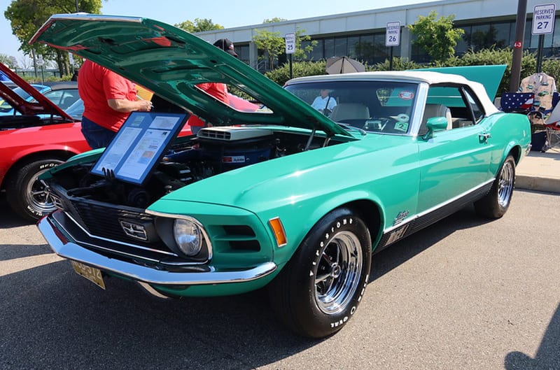 Grabber green First generation Ford Mustang
