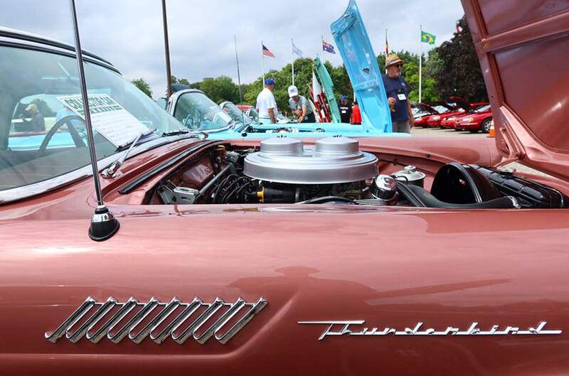 Close up of thunderbird fender