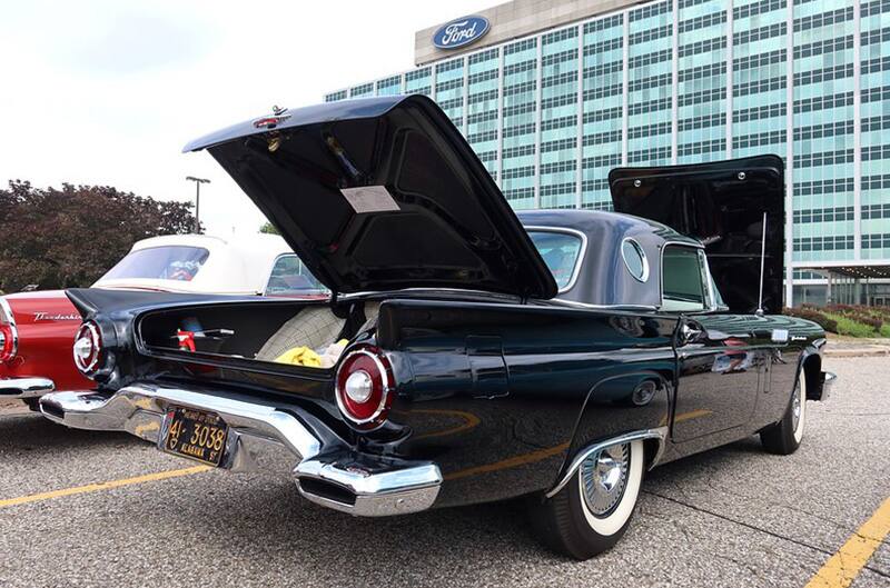 Black convertible thunderbird