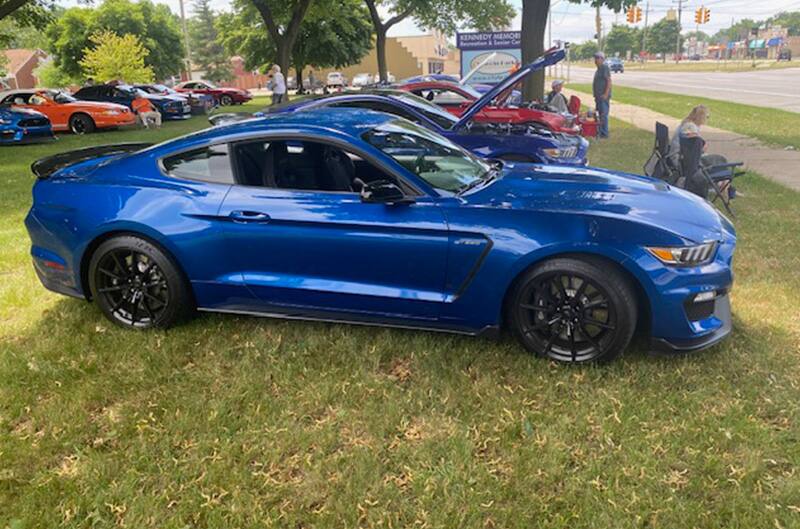 Blue S550 Mustang