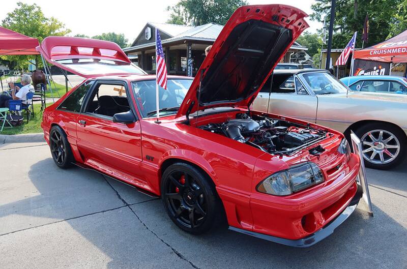 Red Foxbody Mustang