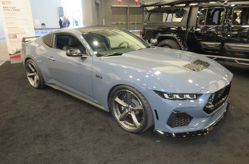 2024 Mustang in Vapor blue with custom features