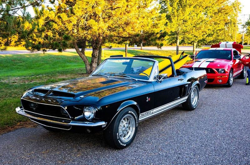 Black Shelby mustang convertible