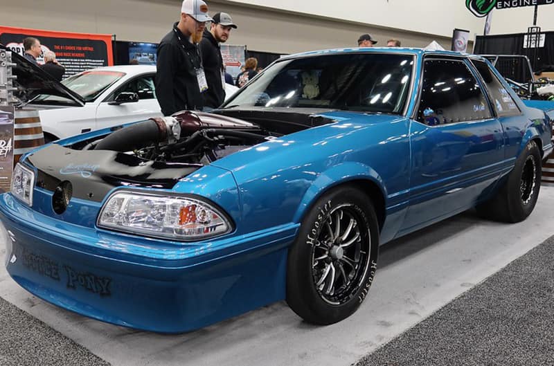 Blue foxbody Mustang