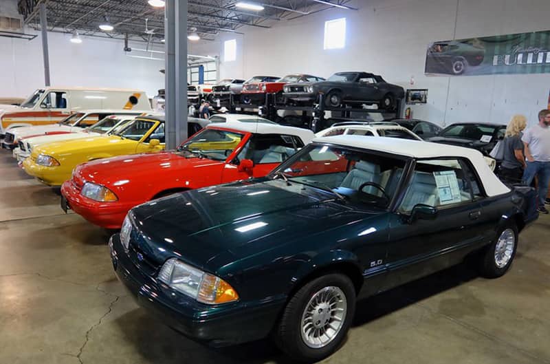 Several Foxbody Mustangs