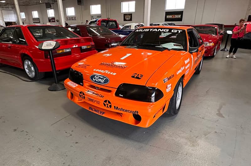 Orange Foxbody Mustang