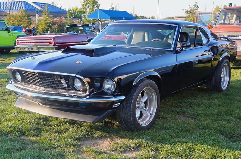 Black first gen ford mustang