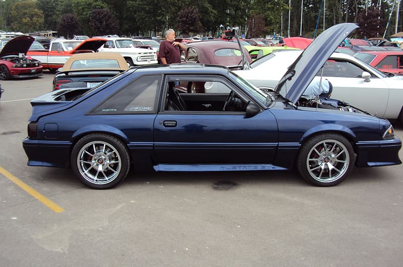 Blue Foxbody Mustang