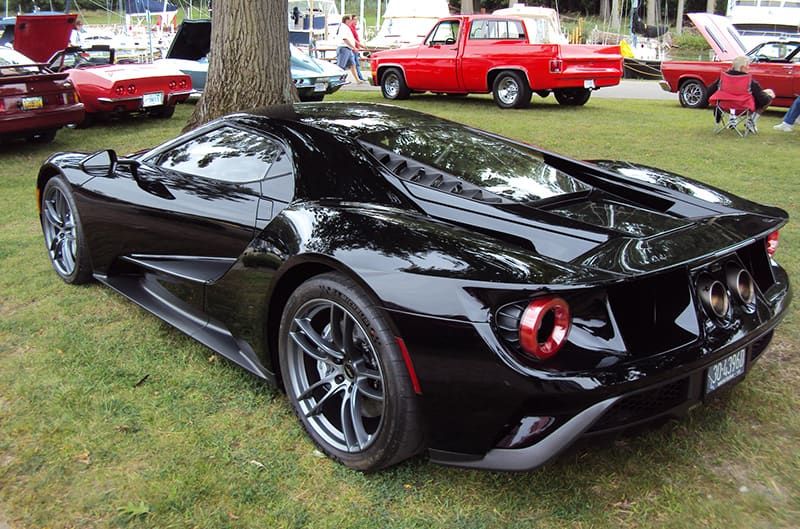 Black Ford GT rear image