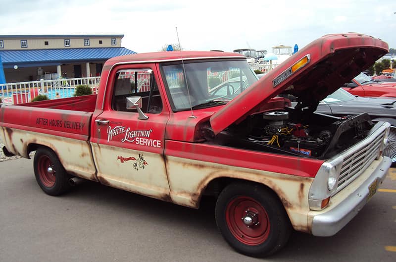 Patina painted Ford Pickup truck