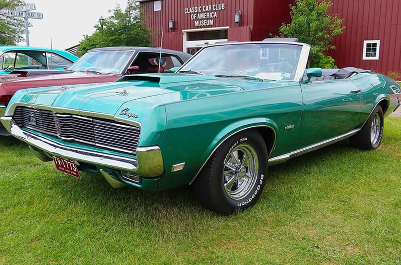 Teal Mercury Cougar