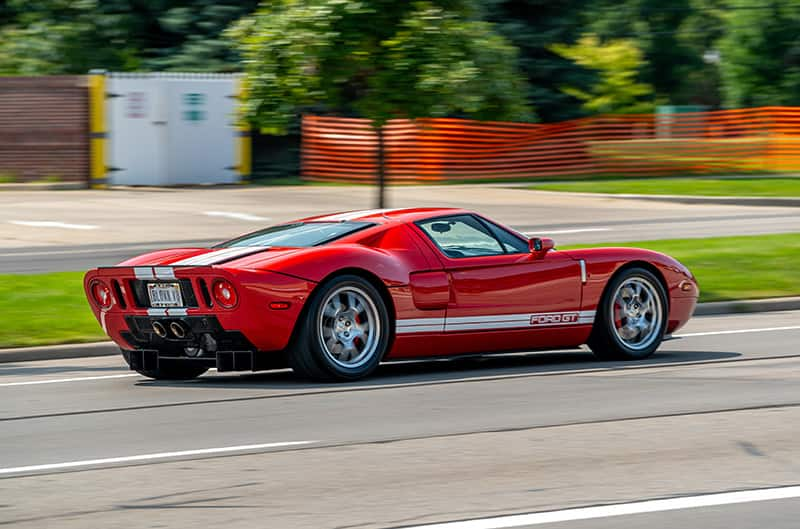 Red Ford GT on Woodward