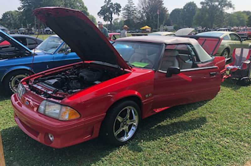 Red Foxbody Mustang