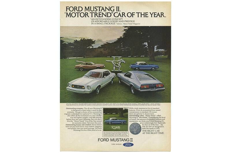 An advertisement for the Mustang 2