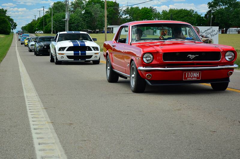 National Mustang day drive logo with sponsors