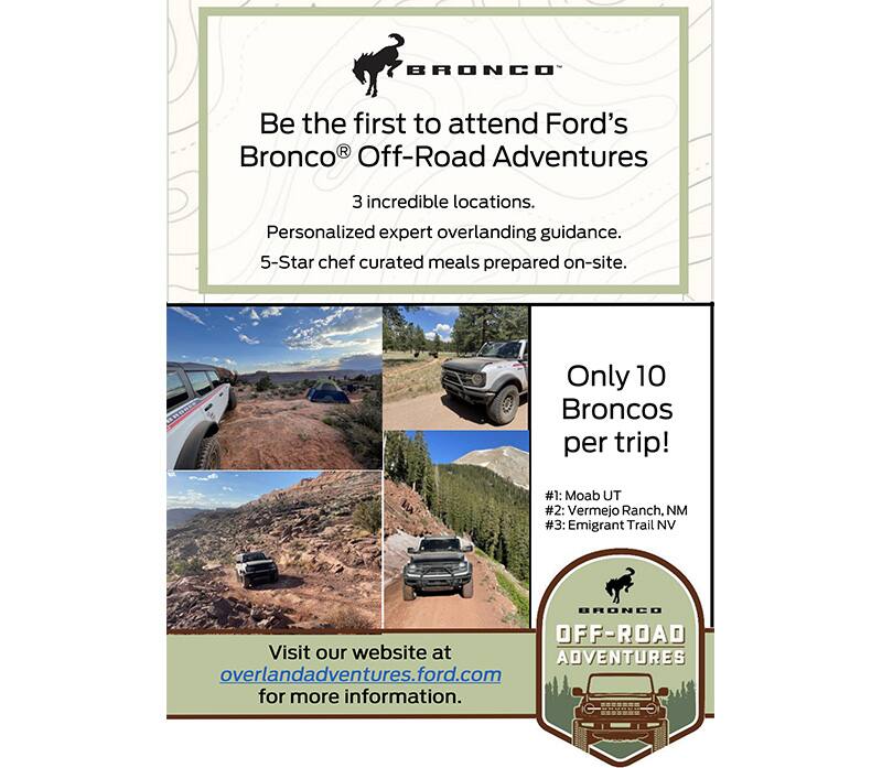 Bronco overlanding