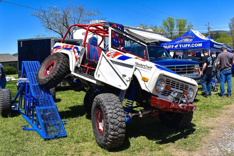 A white 1966 Bronco from Baja