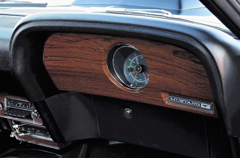Close up of dashboard on passenger side