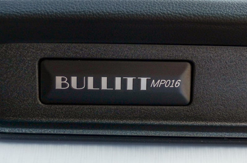 Close up of BULLITT MP016 on side of door