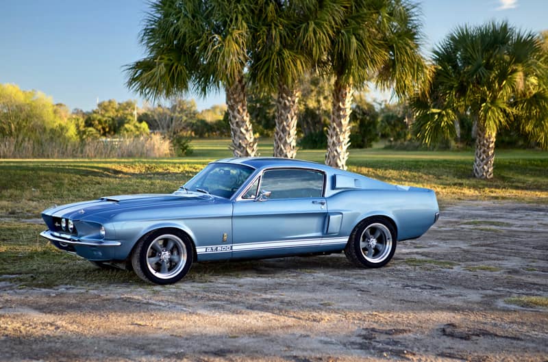 1960 blue mustang