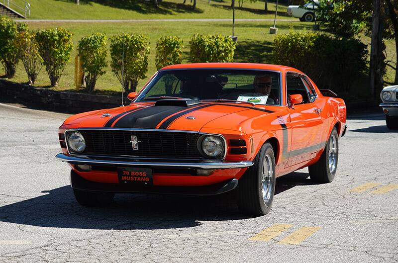 Orange Mach 1 Mustang