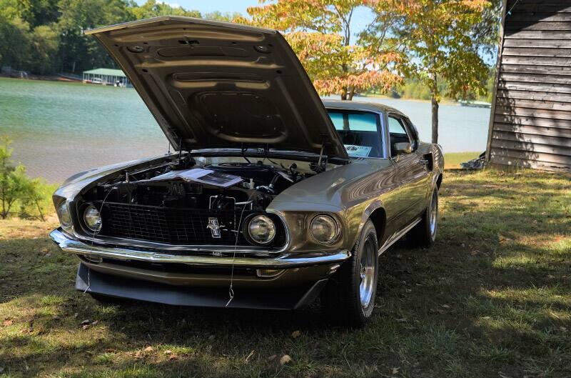 1970 Mustang by the water