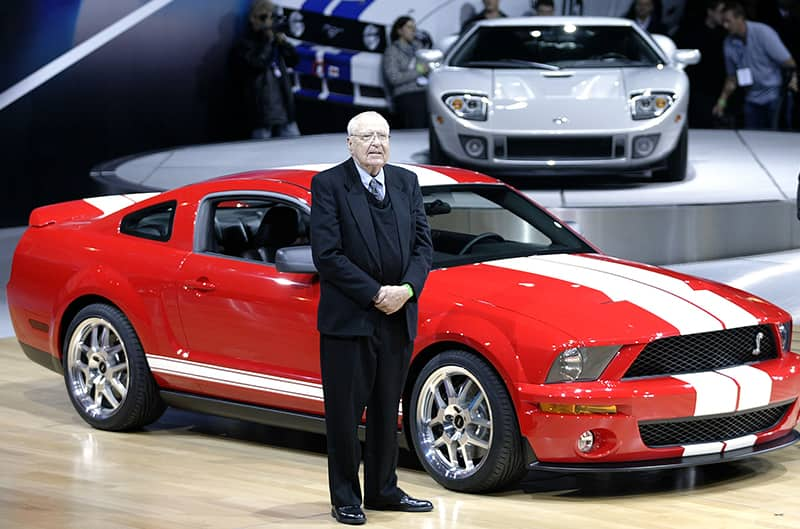 Carroll Shelby with 2007 Shelby GT500