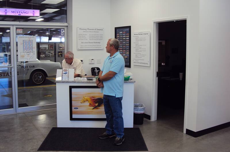 Front lobby of Mustang Museum