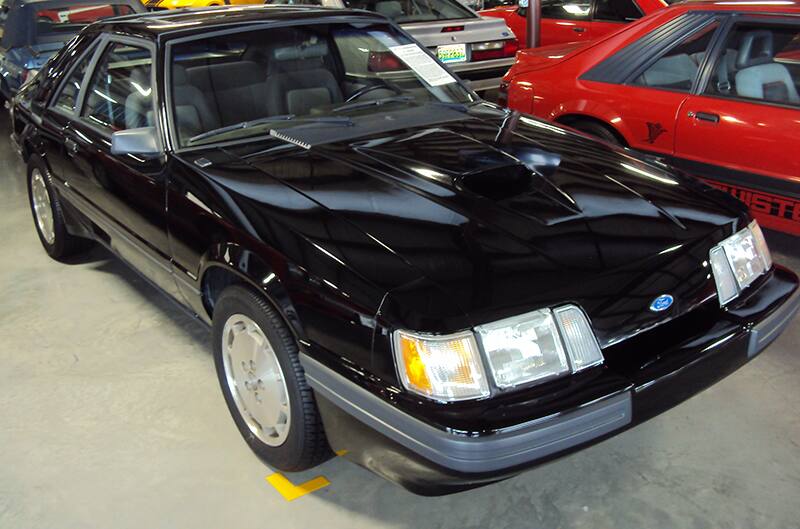 Black SVO Mustang Foxbody