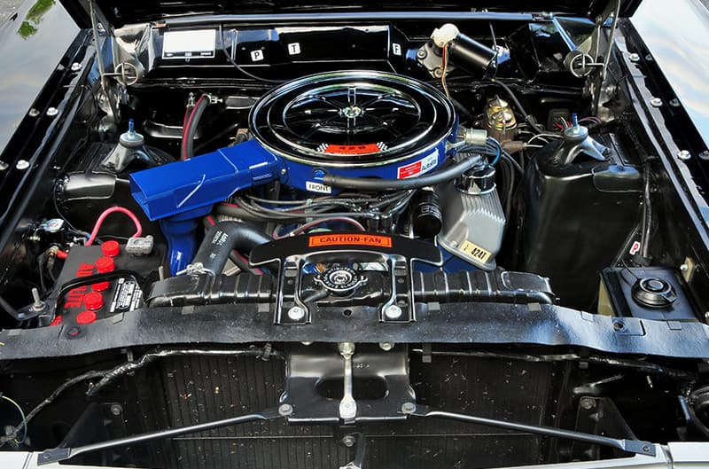Engine bay photo from front