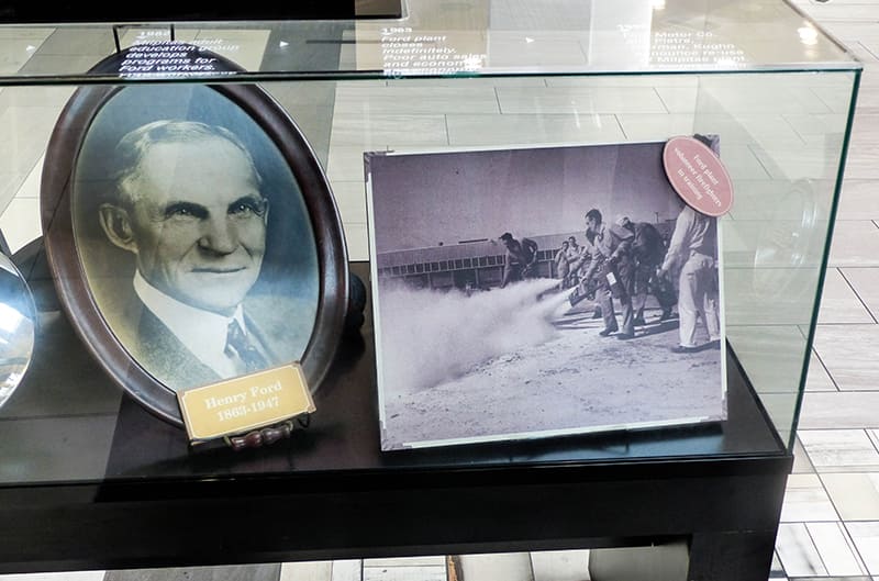 More memorabilia inside a glass box in the mall