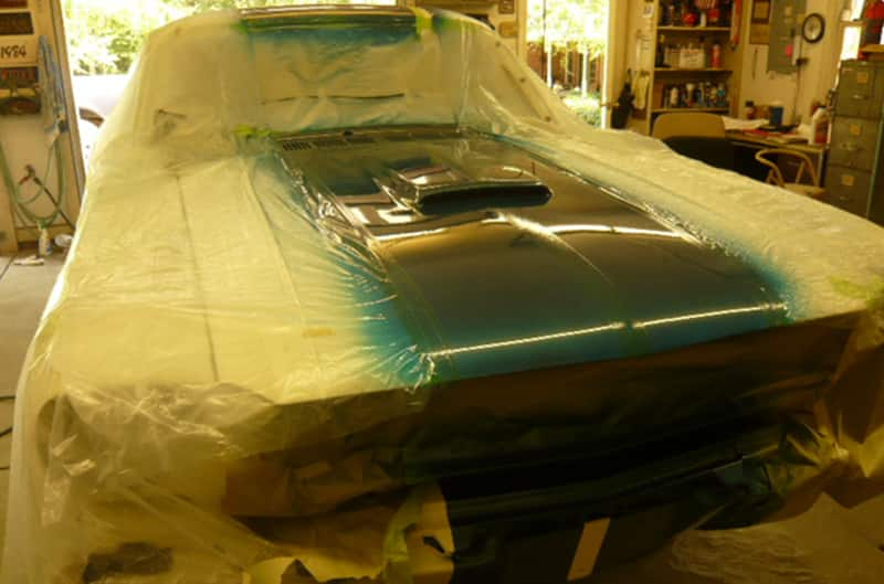 Carryover car in paint and tape