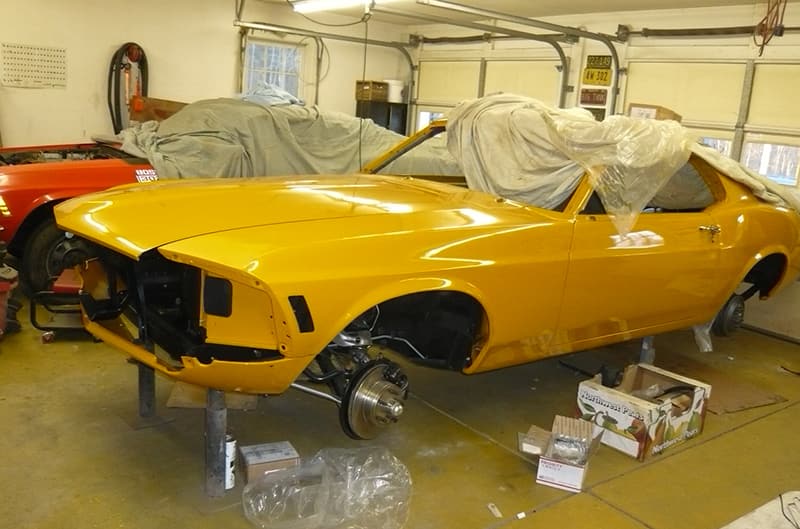 Trans Am car in process