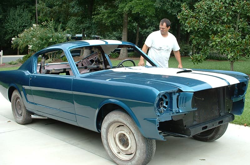 Donahue Car after coming home from the paint shop