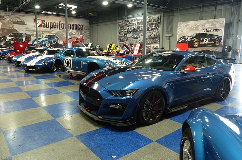 Blue GT500 inside SLC Museum