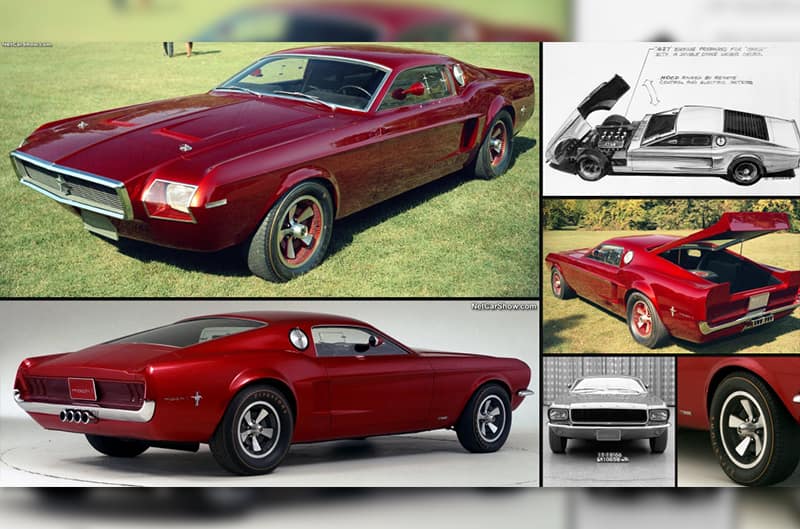 Concept Red Mustang Collage in Kar Kraft book