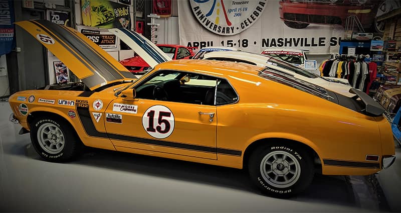 1970 trans am boss 302 in the museum