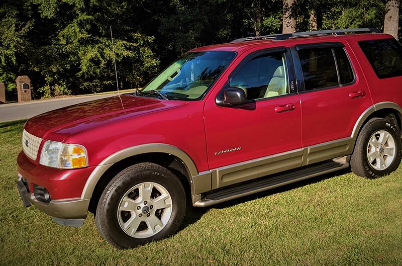 2004 explorer in red