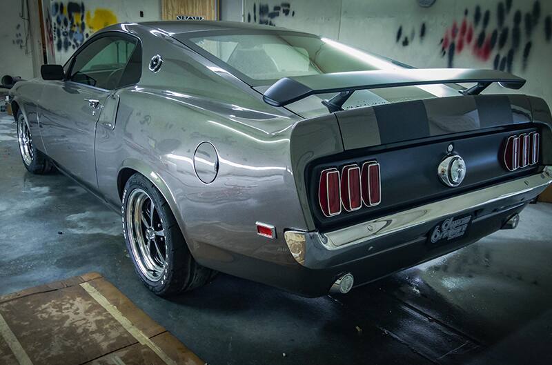 rear view of S197 Mustang